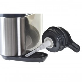 Portasapone DKD Home Decor Nero Argentato Acciaio inossidabile ABS 18 x 13 x 16 cm Cucina