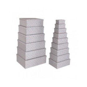 Set di Scatole Decorative Versa Rosa Cartone Fiori (15 Pezzi)