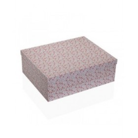 Set di Scatole Decorative Versa Rosso Cartone Rose (15 Pezzi)
