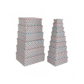 Set di Scatole Decorative Versa Cartone (15 Pezzi)