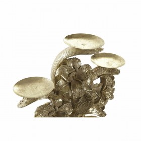 Candelabro DKD Home Decor 26 x 12 x 23 cm Fiore Dorato Resina
