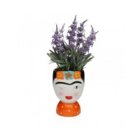 Vaso Versa Ceramica Escandinavo/Nórdico 14,3 X 25,5 X 18,5 CM Frida Kahlo
