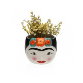 Vaso Versa Ceramica Escandinavo/Nórdico 14 x 12 x 14 cm Frida Kahlo