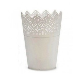 Vaso Ibergarden Bianco Plastica 15 x 18 x 15 cm