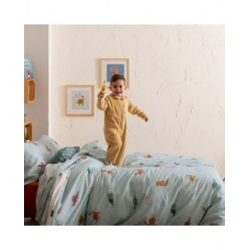Set di copripiumino HappyFriday Mini dinosaur Multicolore Singolo 2 Pezzi