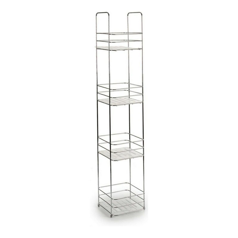 Scaffale da Bagno Berilo W4870 Trasparente Argentato