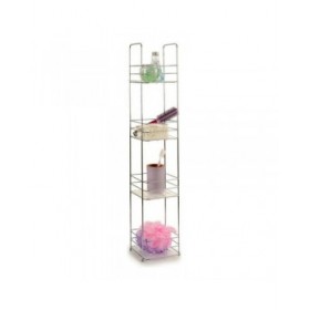 Scaffale da Bagno Berilo W4870 Trasparente Argentato