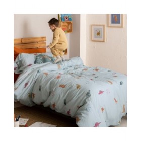Set di copripiumino HappyFriday Mini dinosaur Multicolore Singolo 2 Pezzi