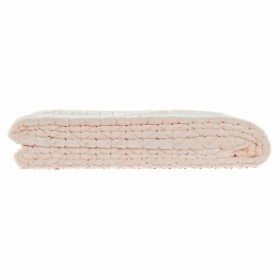 Coperta DKD Home Decor Frecce 130 x 170 x 2 cm Rosa chiaro Di base