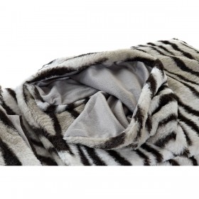 Coperta DKD Home Decor Selvaggio 130 x 170 x 2 cm Nero Grigio Bianco Coloniale