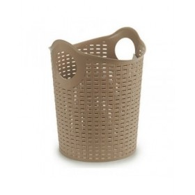 Bacinella in Plastica Multiuso Kipit Rattan Bianco Marrone Nero Plastica 15 L