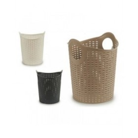 Bacinella in Plastica Multiuso Kipit Rattan Bianco Marrone Nero Plastica 15 L