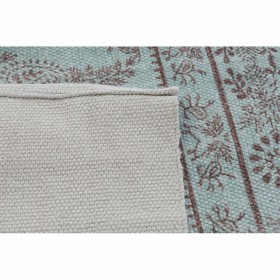 Tappeto DKD Home Decor 160 x 230 x 0,4 cm Azzurro Poliestere Verde Arabo (2 Unità)