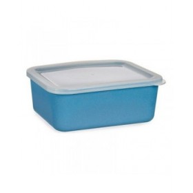 Scatola portaoggetti con coperchio Blu scuro 14,5 x 7 x 19,5 cm