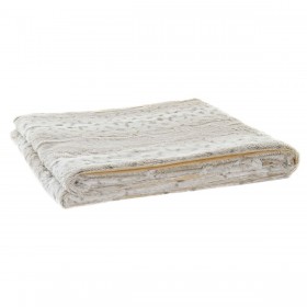 Coperta DKD Home Decor Bianco Beige Animale Montagna Selvaggio 150 x 200 x 2 cm 130 x 170 x 2 cm