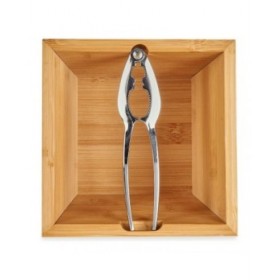 Schiaccianoci Kinvara JWKW-4410 Marrone Metallo Bambù 16 x 11 x 16 cm Schiaccianoci
