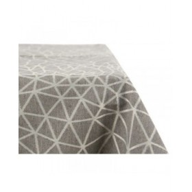 Tovaglia Kinvara BABEL GRIS 48 Bianco Grigio Jacquard