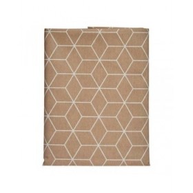 Tovaglia Kinvara CUBIC-26195-3 Bianco Beige Tela