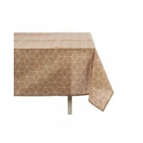 Tovaglia Kinvara CUBIC-26195-3 Bianco Beige Tela