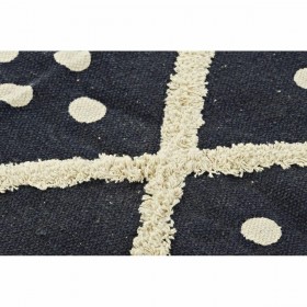 Tappeto DKD Home Decor Beige Blu Marino 120 x 180 x 0,7 cm