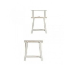 Cavalletto Kipit CAVARQ-B Bianco Legno di pino