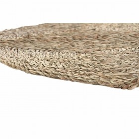 Tappeto DKD Home Decor 150 x 0,5 x 150 cm Naturale Poliestere Erba di mare