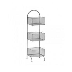 Scaffale Argentato Metallo 20 x 99 x 32,5 cm