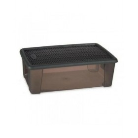 Scatola con Coperchio Stefanplast Elegance Grigio 19,5 x 11,5 x 33 cm 5 L