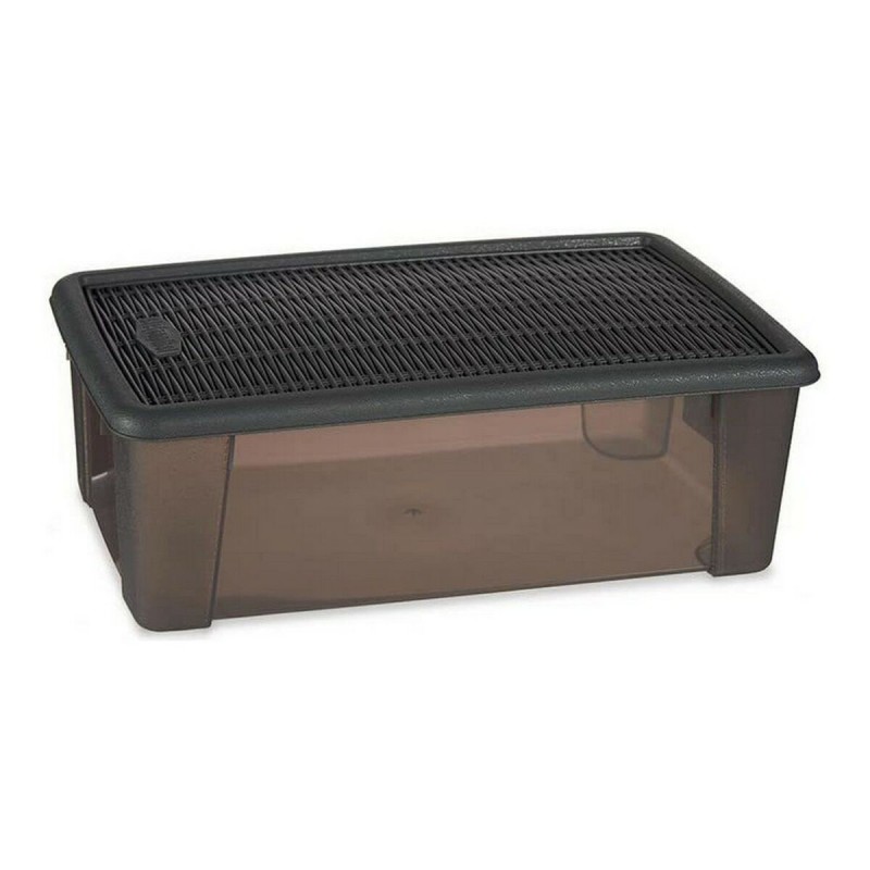 Scatola con Coperchio Stefanplast Elegance Grigio 19,5 x 11,5 x 33 cm 5 L