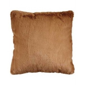 Cuscino Con capelli Marrone Ecopelle (40 x 2 x 40 cm)