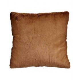 Cuscino Con capelli Marrone Ecopelle (60 x 2 x 60 cm)