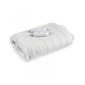 Termocoperta Matrimoniale 2 x 60 W Poliestere Bianco (140 x 1 x 160 cm)