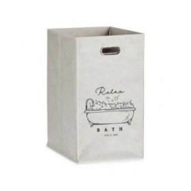 Cestino Multiuso Berilo Relax Bath Bianco Cartone 60 L 35 x 57 x 35 cm Pieghevole