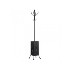 Appendiabiti Portaombrelli Nero Metallo (34 x 188 x 34 cm)