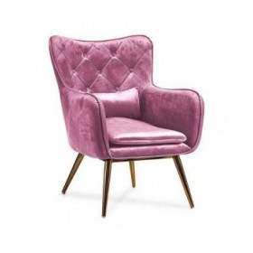 Poltrona Rosa Velluto (68 x 92 x 70 cm)