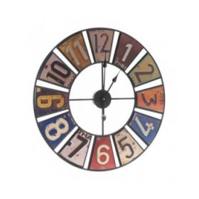 Orologio da Parete Multicolore Retrò Metallo (60 x 4,5 x 60 cm)