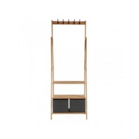 Appendiabiti Kipit MH194001H Marrone Grigio Legno 40,5 x 175 x 67 cm