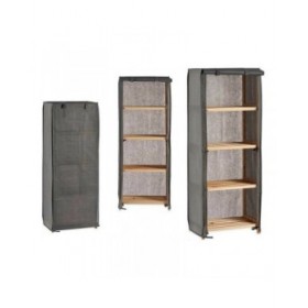 Scaffale Kipit MH10228H Marrone Grigio Legno 30 x 113 x 42 cm