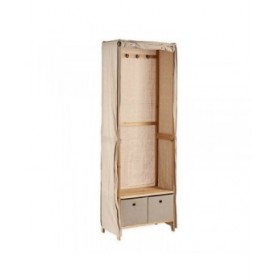 Appendiabiti Kipit MH18002 Beige Legno 31,5 x 58 x 168 cm