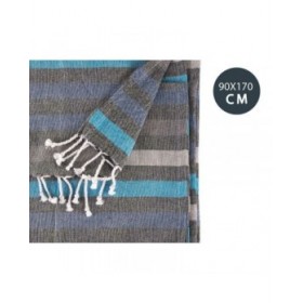 Foulard Multiuso Righe Azzurro (170 x 90 cm)