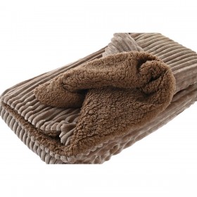 Coperta DKD Home Decor 150 x 200 x 2 cm Marrone Montagna