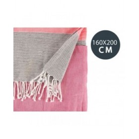 Foulard Multiuso Righe 160 x 200 cm Rosa