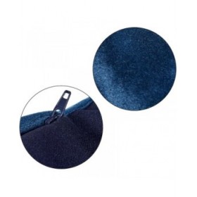 Cuscino Velluto Azzurro Poliestere (45 x 13 x 45 cm)