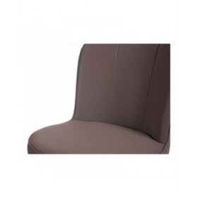 Poltrona Viola Conchiglia Ecopelle Acciaio (53 x 88 x 67 cm)
