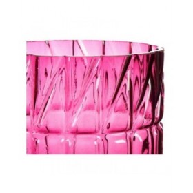 Vaso Rosa Intaglio Cristallo (13 x 26,5 x 13 cm)