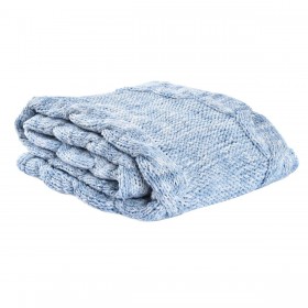 Coperta DKD Home Decor 150 x 125 x 1 cm Azzurro (2 Unità)