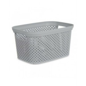 Cesto Kipit Grigio Plastica 3 L 16,5 x 12,5 x 23 cm