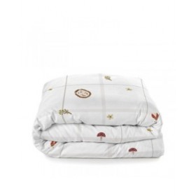 Set di copripiumino HappyFriday Mini Woods animals Multicolore Singolo 2 Pezzi