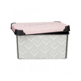 Scatola portaoggetti Kipit Vibes Rosa Plastica 5 L 19 x 13,5 x 29,5 cm