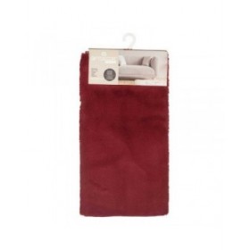Tappeto Poliestere Rosso Granato (90 x 0,25 x 60 cm)